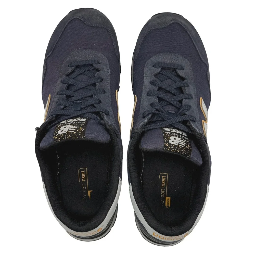 New Balance‎ 515 Mens Size 12 Navy Blue Silver Yellow Sneakers ML515NBR Running